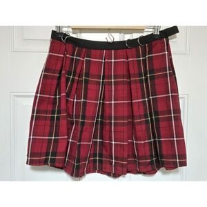 Hot Topic Plaid Skirt Red Black Womens Ladies Size‎ Small
